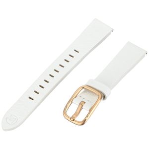 B & ND by HADLEY Roma con modo correa de reloj de piel de becerro, 16mm, Blanco