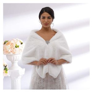 Yalice - Bufanda de pelo sintético para mujer, para novia y dama de honor