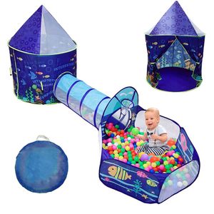 Le Tong Ocean World - Tienda de juegos para niños, túnel y pelota con aros de baloncesto para niños y niñas