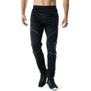 TSLA - Pantalones térmicos de forro polar para hombre, cortavientos, para ciclismo, para correr, senderismo, frío