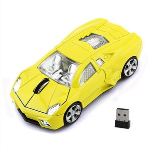 Wireless Car Mouse [2019 Upgraded], FIRSTMEMORY 2.4G Cool Sport Car Shaped Mouse Wireless Optical Mouse Cordless Computer Mice, 1600 DPI with USB Rece