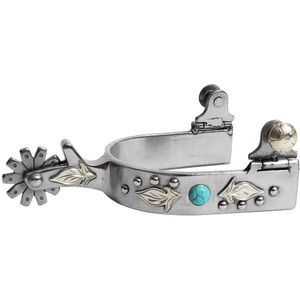 Elección profesional de S señoras plata plumas y turquesa Dot Spur Ladies
