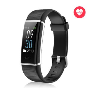 VINSO TECH - Monitor de actividad física, Bluetooth, reloj inteligente de entrada, recordatorio de llamadas, pantalla a todo color, monitor de frecuen
