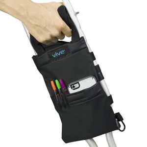 Bolsa de accesorios de muleta médica, bolsa para muletas de piernas quebradas con bolsillos adicionales para elementos sueltos, bolsa para cargar obje