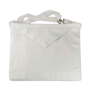 BQuen Masonic Delantal de piel sintética, color blanco