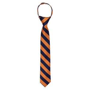 Jacob Alexander Stripe Print Boys 14" College cierre corbata de rayas