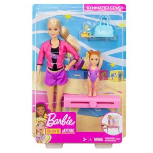 Barbie - Muñeca y juego para entrenador de gimnasia