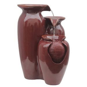 Peaktop – Tienda de agua para exteriores Descenso 3 Jar Piso pluma estilográfica, Rojo