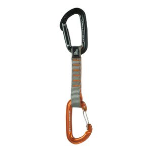 Fusion Climb 11 cm Quickdraw con contigua Naranja Wire Puerta Carabiner/contigue Negro Straight Gate Carabiner