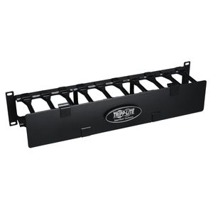 Tripp Lite rack enclosure Horizontal Cable Manager Acero Con canaleta 2urm srcableduct2uhd Negro