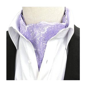 Kihatwin - Camiseta de seda para hombre, diseño de cachemira de Ascot