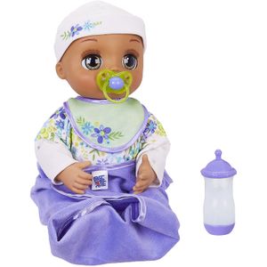 Baby Alive Real As Can Be Baby: Muñeca de morena realista, más de 80 expresiones realistas, movimientos y sonidos reales del bebé, con accesorios para