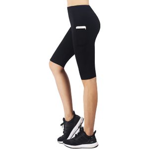 Zinmore - Mallas de yoga para mujer, hasta la rodilla, con bolsillos