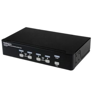 StarTech.com interruptor de 2 puertos, Negro