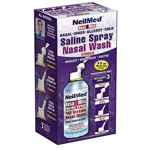 Aerosol salino multiusos de neil med nasa mist, todo en uno, 6.0 onzas por unidad