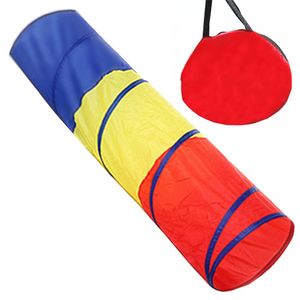 WER arco iris interior Pop Up Juego Túnel para Kid 6 ft Portable los niños juegan tienda de campaña Tubo bebé juguetes perfecto para exteriores