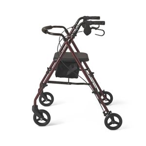 Medline mds86825slrs Ultralight – Andador con ruedas 6", Borgoña