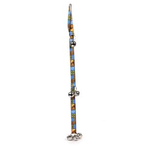 Amarillo diseño de perro Tiki Azul Ding perro campanas Potty Training system-26 pulgadas de largo y 1 inch Amplia con 6 campanas