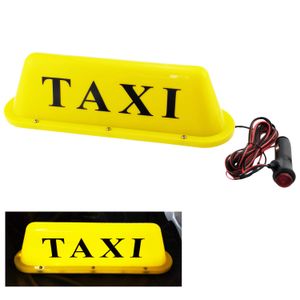 NRC&XRC - Cinta magnética LED para techo de taxi, impermeable, con luz LED blanca, base sellada con cable de alimentación de 9.8 ft