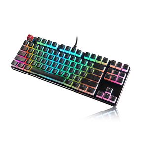 Glorious Aura Keycaps for Mechanical Keyboards - PBT, Pudding, Double Shot, Black, Standard Layout - 104 Key, TKL, Compact Compatible (G-104-AURA)