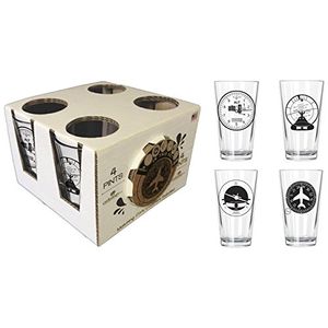 corkology. com 445 – 1 Aviación Clusters Pinta Pack con posavasos a juego, transparente
