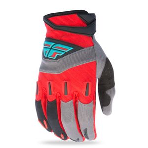 Fly Racing unisex-adult F-16 guantes (rojo/negro/gris, tamaño 11/XL)