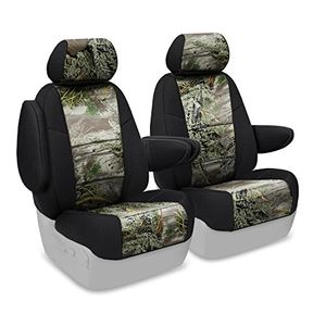 Coverking Center 5050 Bucket Custom Fit funda de asiento para ciertos modelos Chrysler Voyager Neosupreme Camo Real Tree Max1 con lados negros