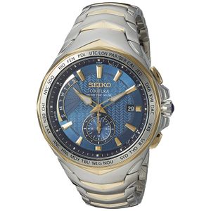 Seiko Coutura - Reloj solar de acero inoxidable para hombre