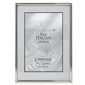 Lawrence Marcos simplemente metal marco de imagen, 5 por 17,8 cm, color plateado