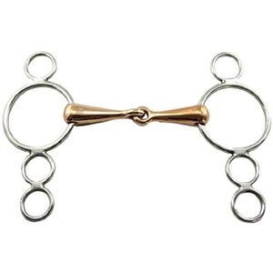Coronet Cobre Jointed 3-Ring Gag Bit