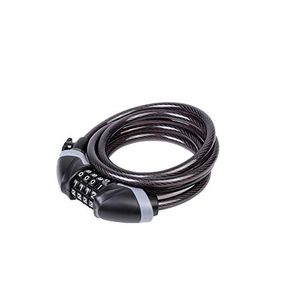 EVO - Cerradura de cable para bicicleta de combinación, 0.394 in de diámetro, incluye soporte de montaje