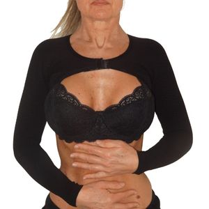 Mini parte superior de alta de compresión, Masaje brazos Sleeves For lipedema, Enfermedades de linfedema