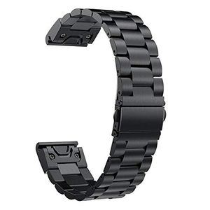Correa de reloj de ajuste rápido Fenix 5/5 Plus, YOOSIDE de 0.866 in de acero inoxidable para Garmin Fenix 5/Fenix 5 Plus/Approach S60/Forerunner 935/