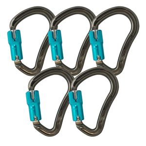 Fusion Climb Techno Groove Auto Lock - Mosquetón ergonómico de alta resistencia (5 unidades)