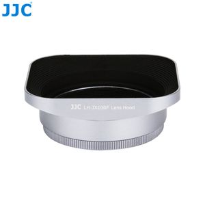 JJC Silver metal Lens Hood Reversible & 49 mm Anillo Adaptador Kit para cámara digital Fujifilm x100 F X70 X100T X100S, X100