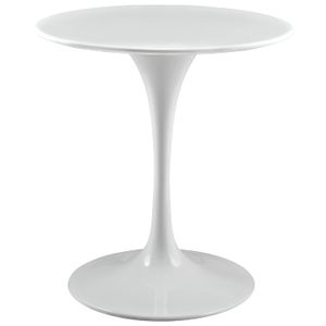 Modway Lippa - Mesa auxiliar de mármol blanco de 20.0 in