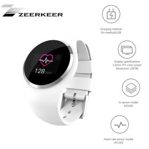 ZEERKEER Fitness Tracker Wristband, Activity Tracker with Heart Rate/Blood Pressure/Blood Oxygen Monitoring, Color Screen Display Waterproof IP67 Smar