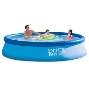 Juego de piscina redonda fácil de instalar de Intex, Juego de piscina, Azul
