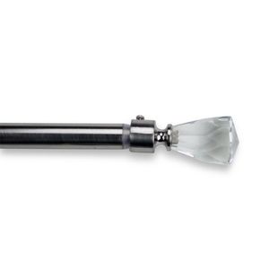 Calyx interiores níquel cepillado 28 a 48-Inch Juego de barra para cortina (ajustables con remate de octogonal