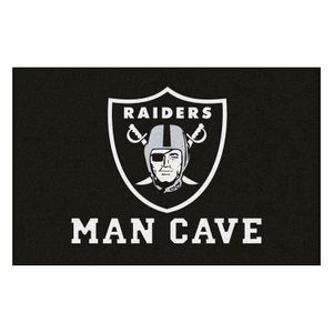 Fanmats 14349 NFL Oakland Raiders Nylon Universal Man Cave Starter Alfombra