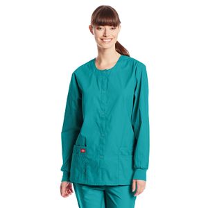 Dickies EDS Signature Scrubs Missy Fit - Chaqueta de calentamiento frontal para mujer