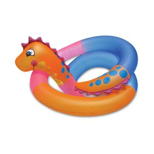 15.2" Naranja, Rosa y Azul aqua Fun Caballito de Mar Twister inflable piscina Kid 's Float