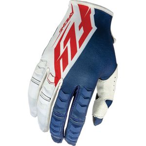 FLY Racing Unisex-Adult Kinetic Guantes (Azul Marino/Blanco/Rojo, talla 9)