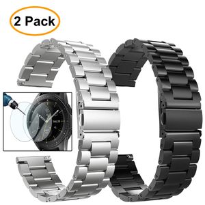 VALKIT - Correa de reloj de acero inoxidable sólido de 0.787 in, compatible con Samsung Galaxy Watch de 1.654 in y 1.811 in