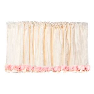 Glenna Jean Victoria cenefa, pliegue con rosas de marfil, 96" x 21"