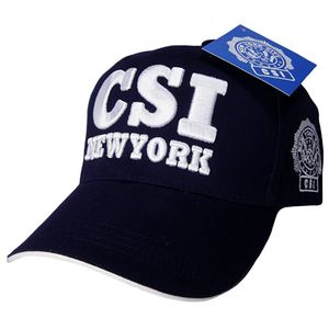 CSI escena del crimen Investigador logotipo Aplicación de la ley Gorra de béisbol azul marino oficial por ciudad de Nueva York