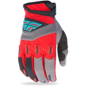 Fly Racing unisex-adult F-16 guantes (rojo/negro/gris, XXX-Small)