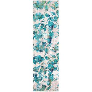 WorldWeavers Asuncion11132276 Asuncion Cyan and Navy Transition - Alfombra de superficie, color azul