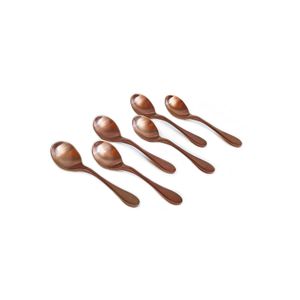 Knork – Set de Bouillon Spoon, revestimiento de titanio, Cobre antiguo