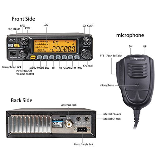 anytone at5555 N CB Radio móvil/Transceptor 10 meter WTH SSB de radio